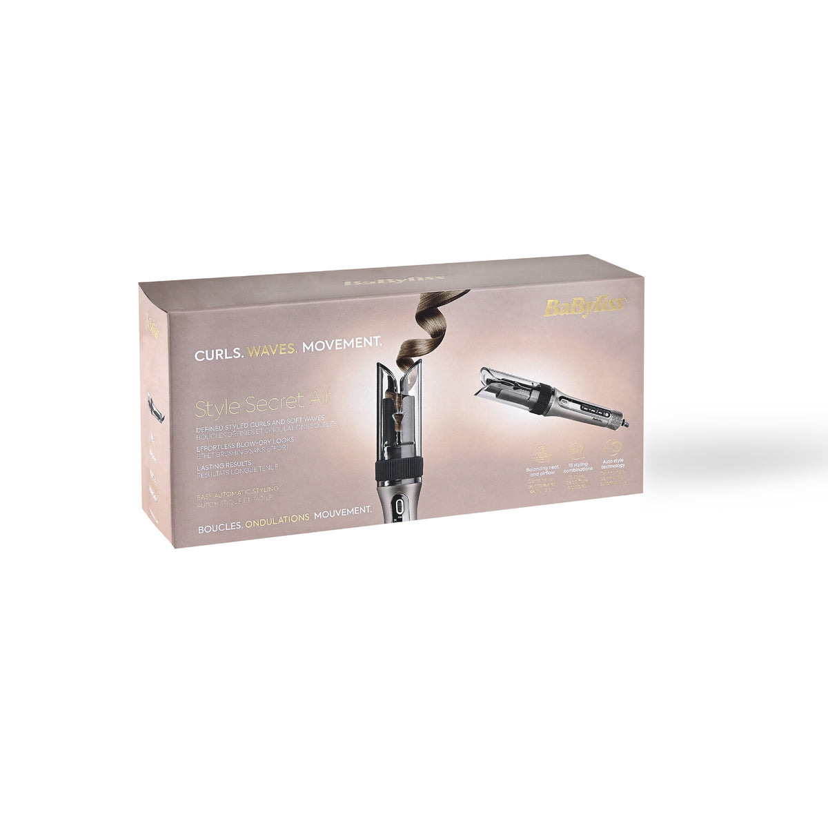 BaByliss C6688E hårstyler Automatisk krøllejern Varm Metallic 440 W 2,4 m