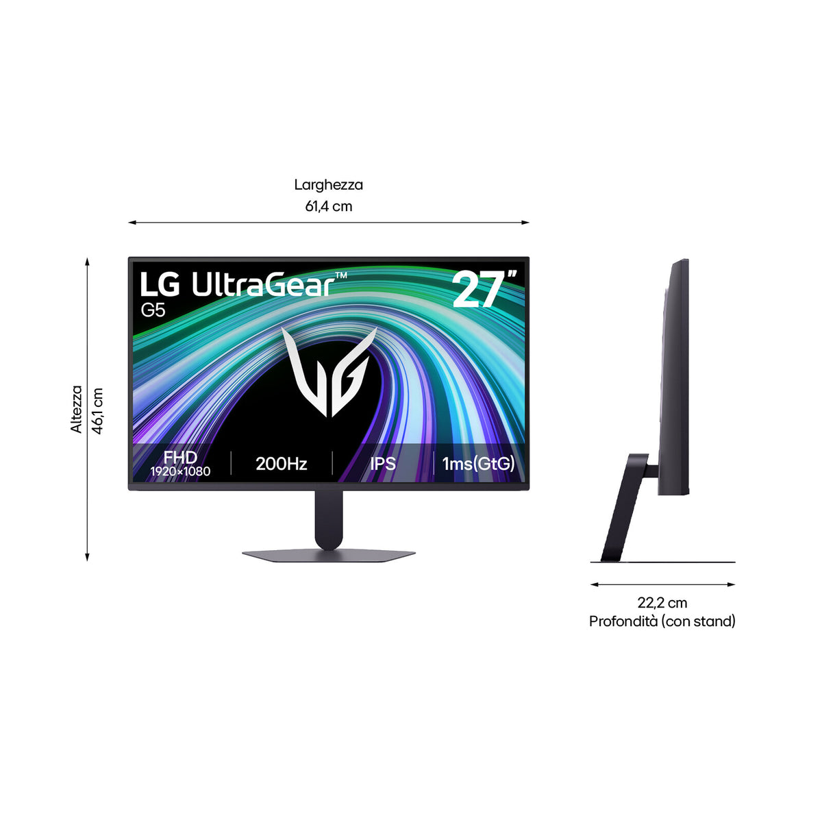 LG 27G523B-B computerskærm 68,6 cm (27") 1920 x 1080 pixel Fuld HD LCD Sort