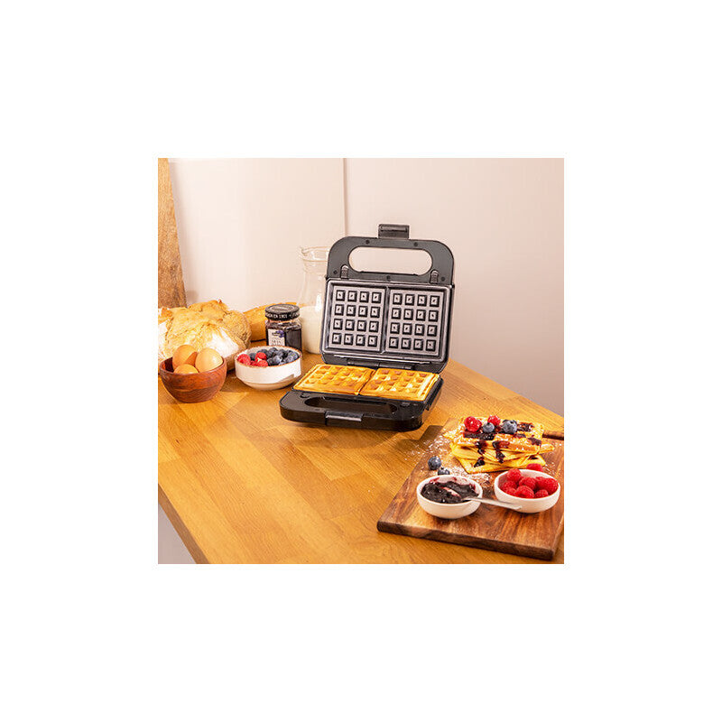 Cecotec 04309 sandwichtoaster 1000 W Sort, Satin stål