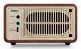 Sangean WR-7 Plus radio natural cherry
