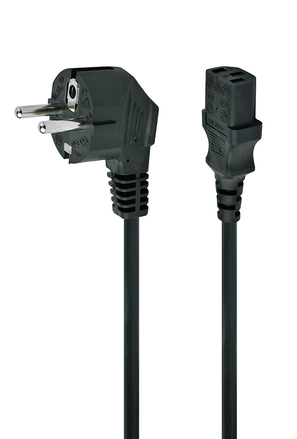 Gembird PC-186-VDE-3M power cord with VDE approval 3 meter Sort