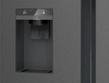 Siemens iQ500 KF96DAXEA side-by-side køle-fryseskab Fritstående 574 L Sort, Rustfrit stål