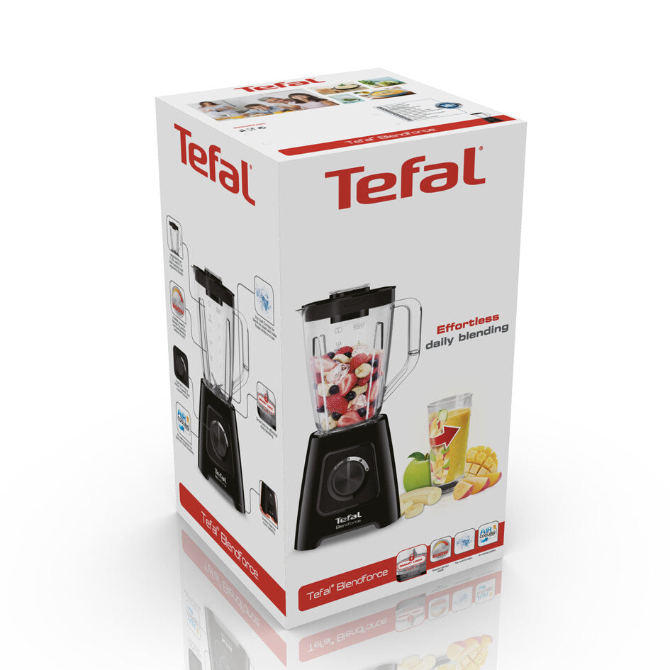 Tefal BlendForce II BL4208 blender 1,25 L Bordplade blender 600 W Sort