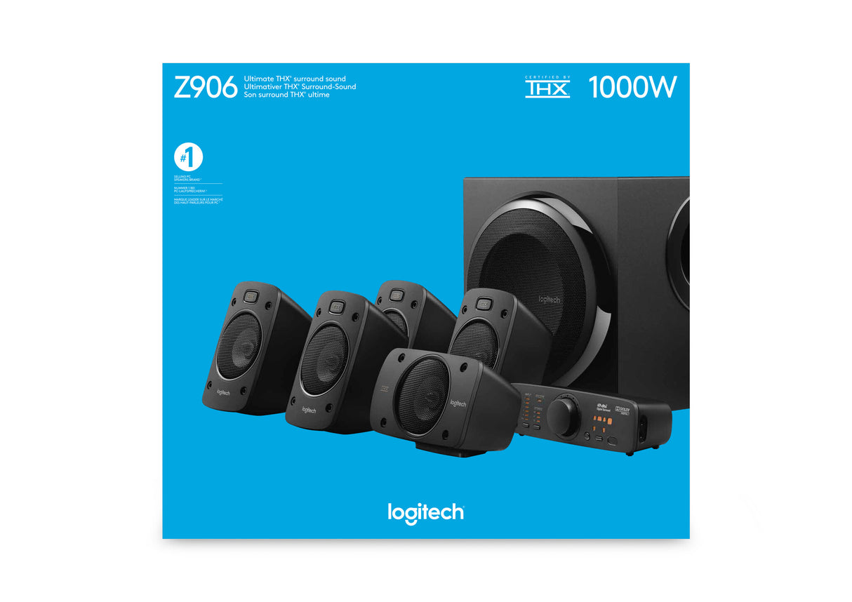 Logitech Z906 højttalersæt 500 W Universel Sort 5.1 kanaler 67 W