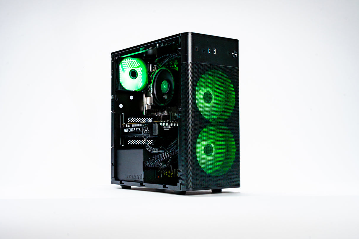 Erazer Recon E45 AMD Ryzen™ 5 5500 16 GB DDR4-SDRAM 1 TB SSD NVIDIA GeForce RTX 4060 Windows 11 Home Desktop PC Sort