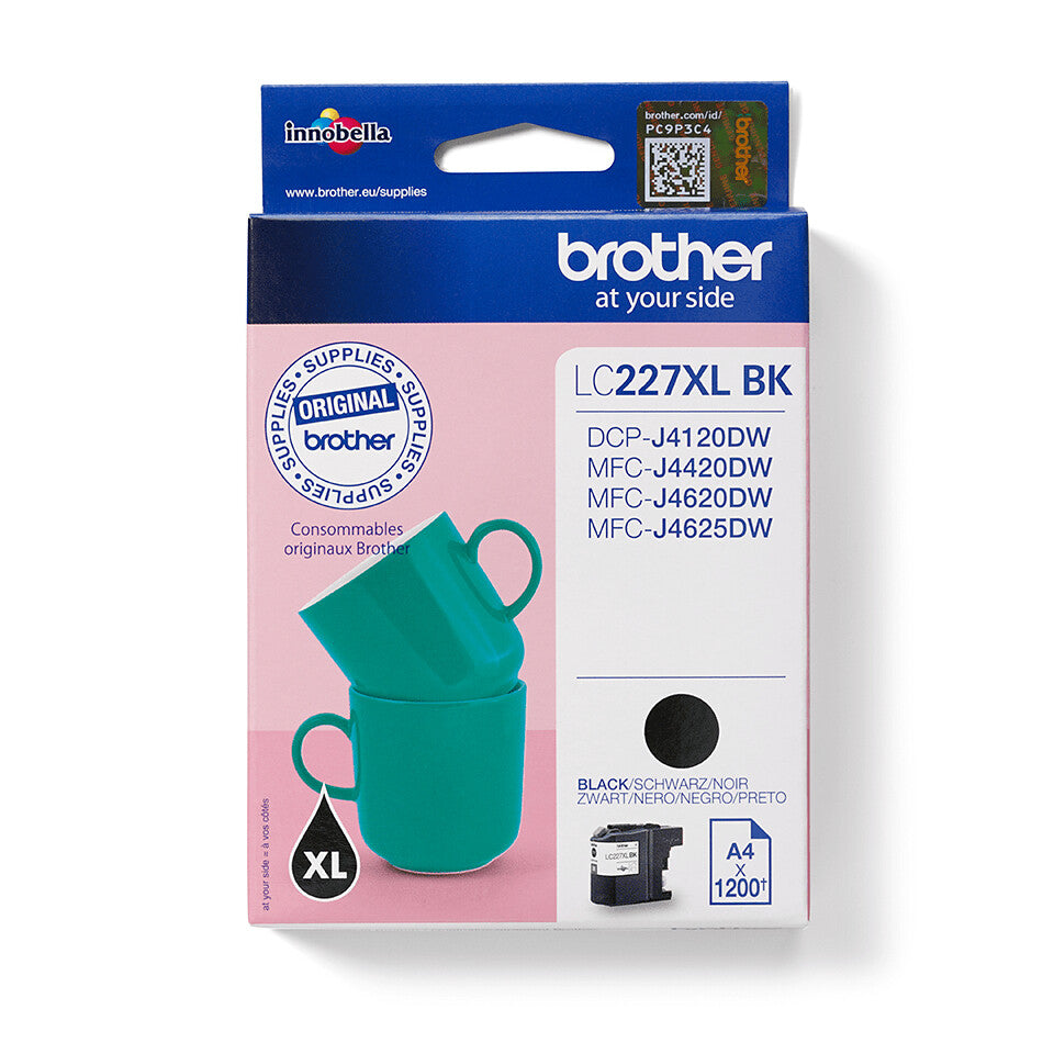 Brother LC227XLBK blækpatron 1 stk Original Sort