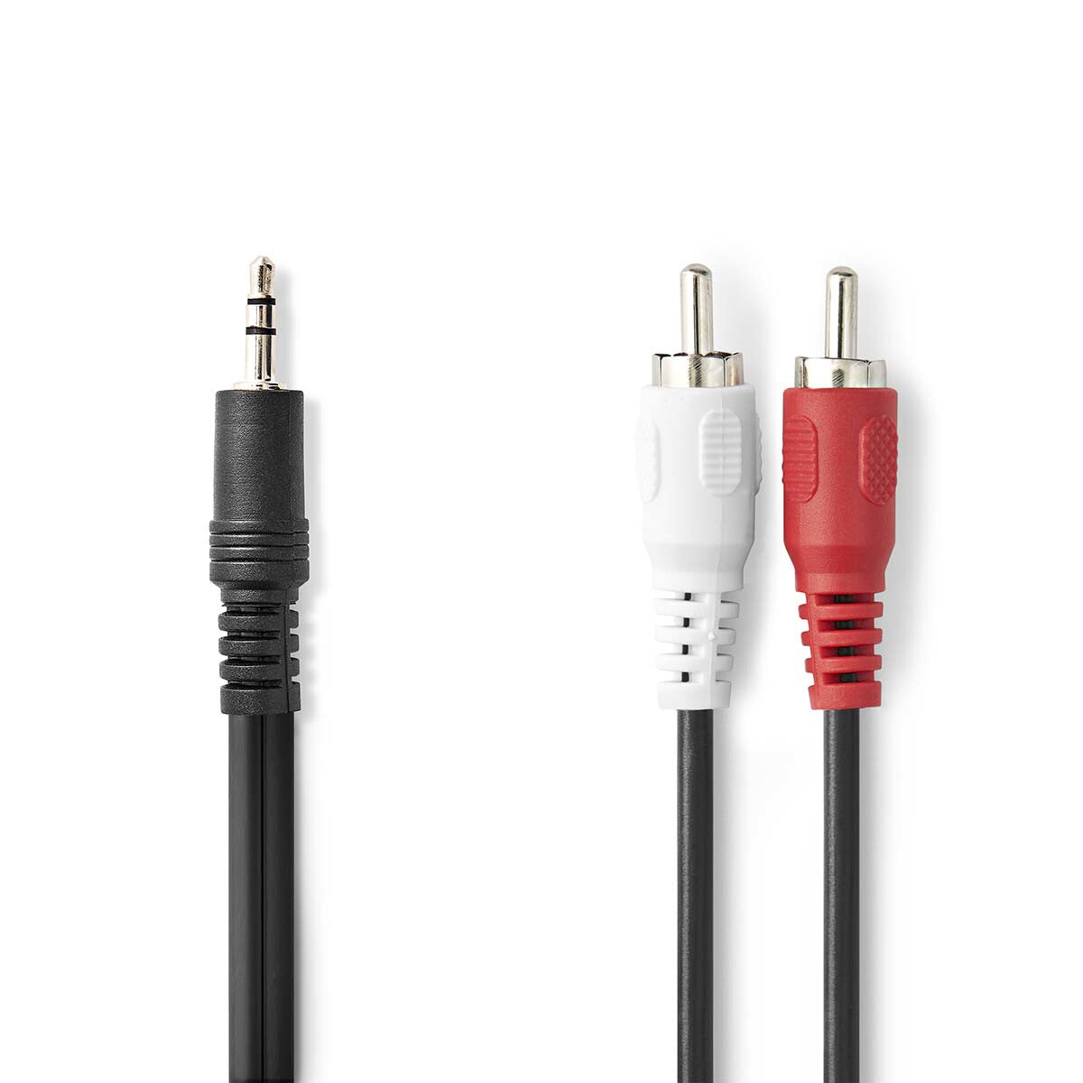 Nedis CAGL22200BK15 lydkabel 1,5 m 3.5mm 2 x RCA Sort