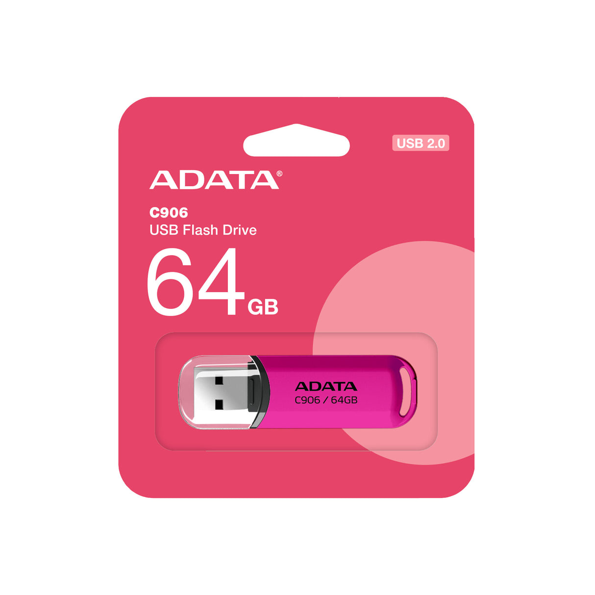 ADATA AC906-64G-RPP USB-nøgle 64 GB USB Type-A 2.0 Lyserød