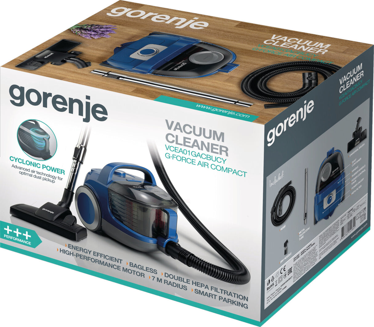 Gorenje VCEA01GACBUCY 2,2 L Beholder vakuum Dry Poseløs