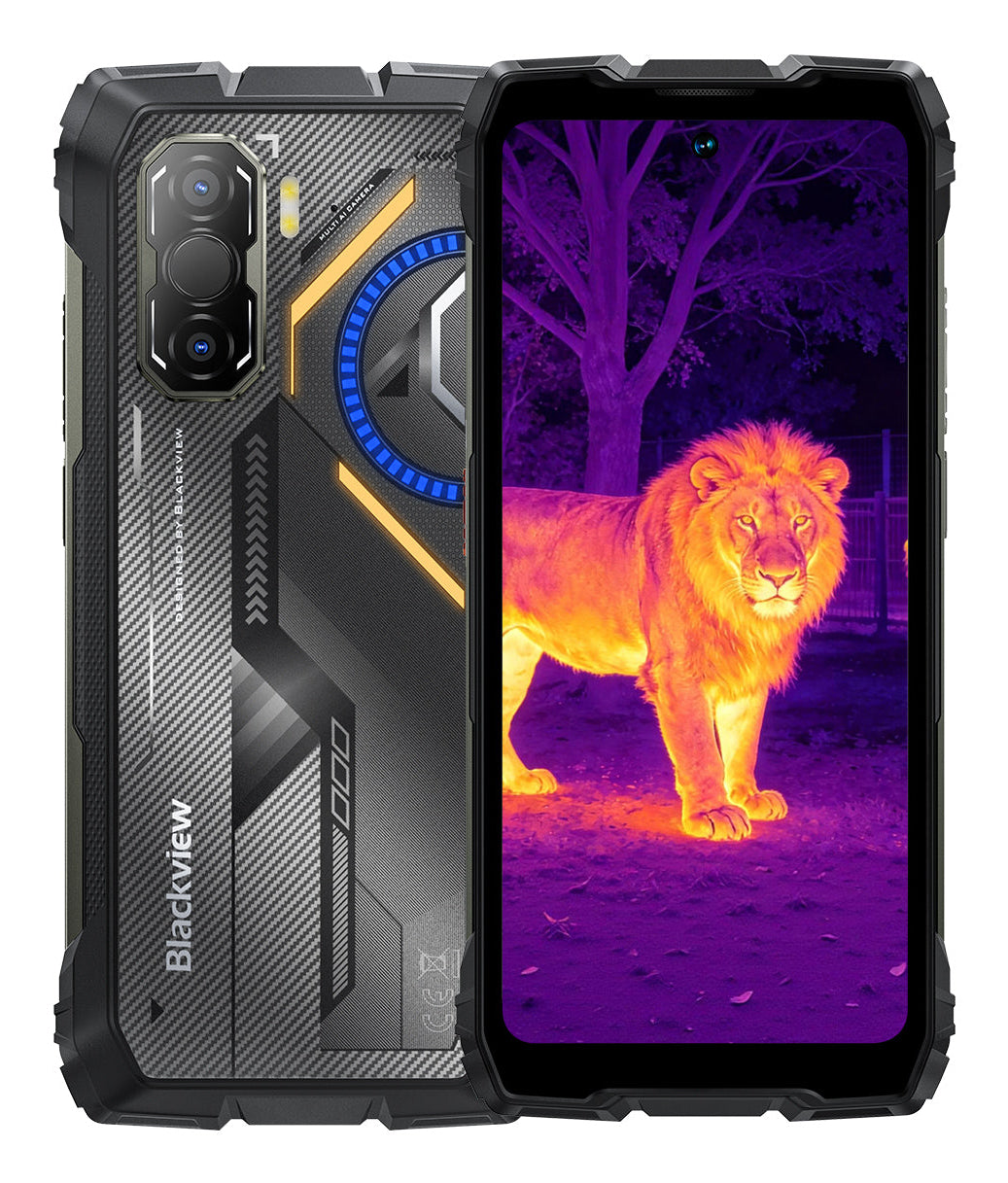 Blackview ROCK 3 17,2 cm (6.78") Hybrid Dual SIM Android 16.0 4G USB Type-C 8 GB 256 GB 10000 mAh Sort