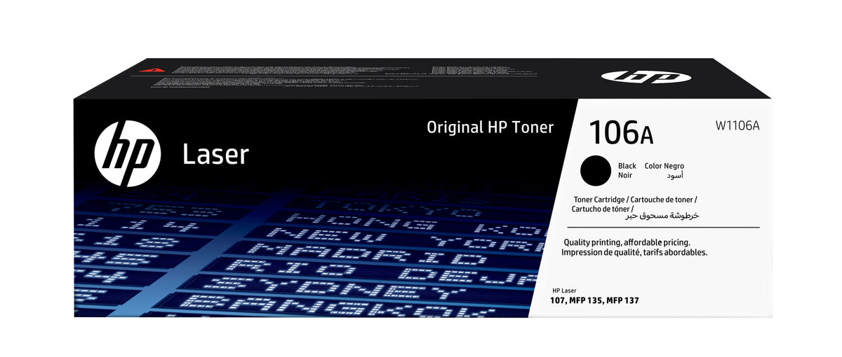 HP 106A Sort 1000 sider Toner W1106A