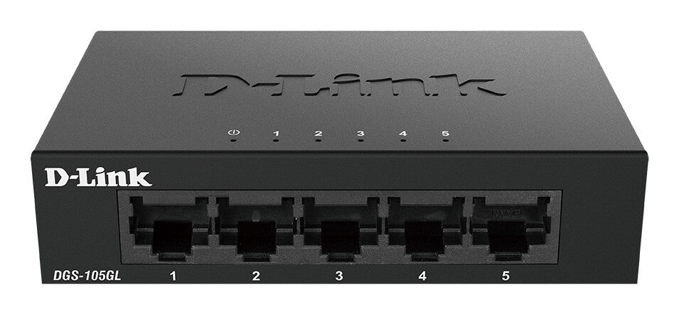 D-Link DGS-105GL/E netværksswitch Ikke administreret Gigabit Ethernet (10/100/1000) Sort