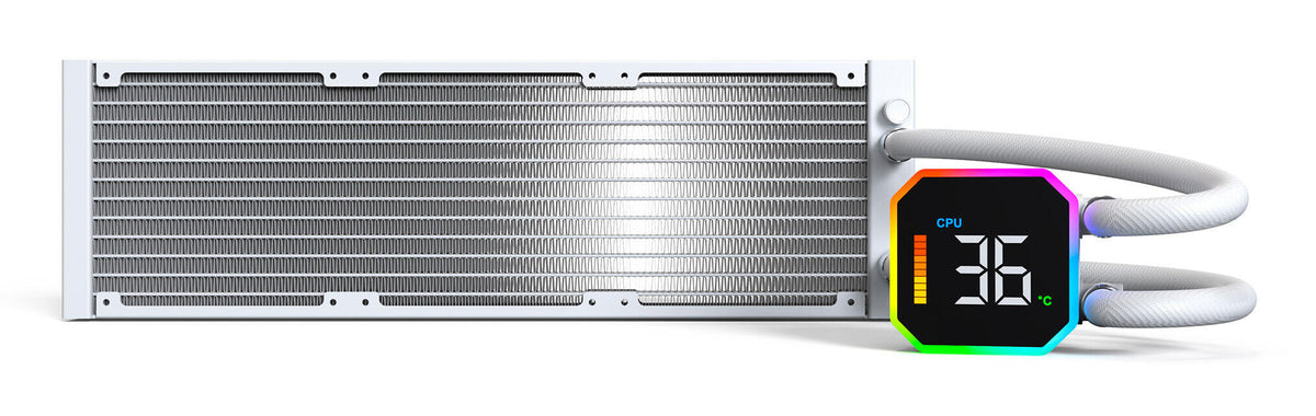 Montech HyperFlow Digital 360 Processor Alt-i-en væskekøler 12 cm Hvid 1 stk