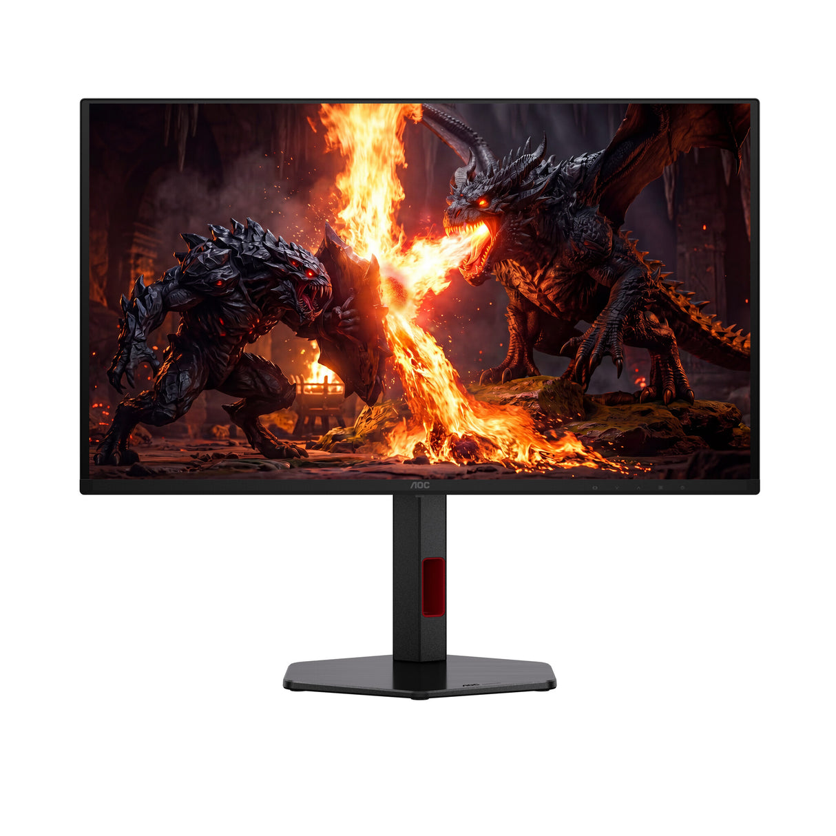 AOC G4 Q27G4SDR computerskærm 67,3 cm (26.5") 2560 x 1440 pixel Quad HD QD-OLED Sort, Rød