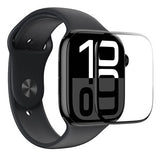 AMAZINGthing AWATCH42BGLA Smart bærbart (wearable) tilbehør Skærmbeskytter Transparent, Sort Hærdet glas