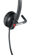 Logitech H650E Headset Ledningsført Kontor/Callcenter USB Type-A Sort, Sølv