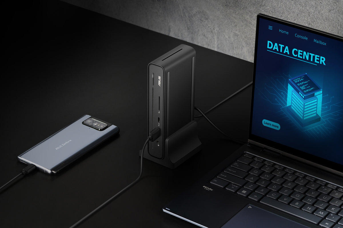 ASUS Triple Display USB-C Dock Duo DC301 Ledningsført Sort