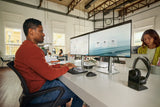 HP Poly Voyager Focus 2 Microsoft Teams Certified USB-C-C Headset +USB-C/A Adapter +Charging Stand