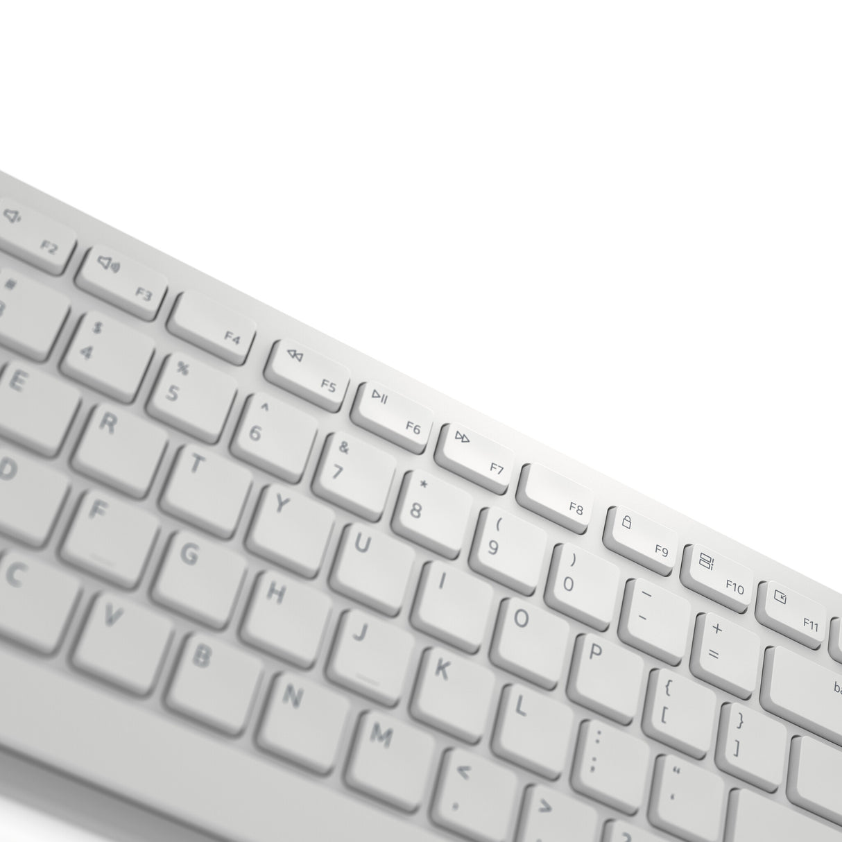 DELL KM5221W tastatur Mus inkluderet Kontor RF trådløst QWERTY Russisk Hvid