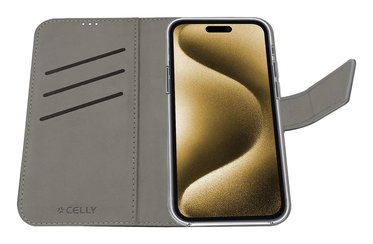 Celly WALLY1080 mobiltelefon etui 17 cm (6.7") Tegnebogsetui Sort