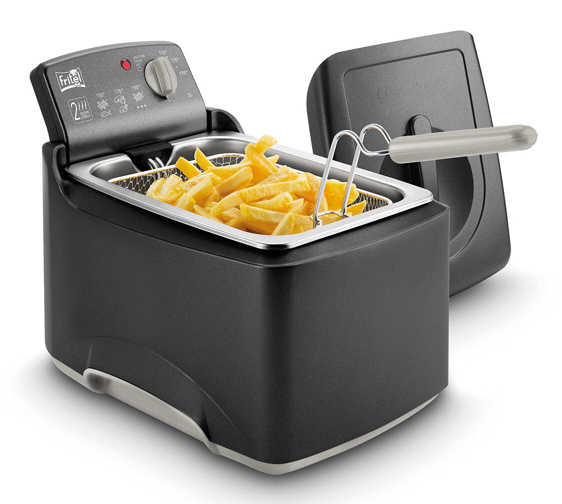 Fritel Turbo SF 4176 Enkelt 3 L Enkeltstående 2300 W Frituregryde Anthracit, Sort