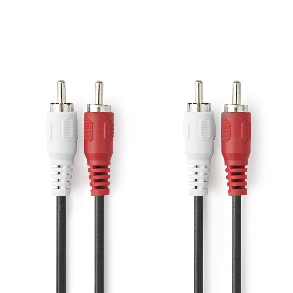 Nedis CAGL24200BK50 lydkabel 5 m 2 x RCA Sort