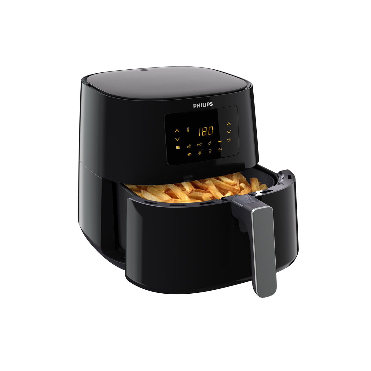 Philips 3000 series HD9270/70 frituregryde Enkelt 6,2 L Enkeltstående 2000 W Varmluftsteger Sort, Sølv