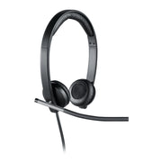 Logitech H650E Headset Ledningsført Kontor/Callcenter USB Type-A Sort, Sølv