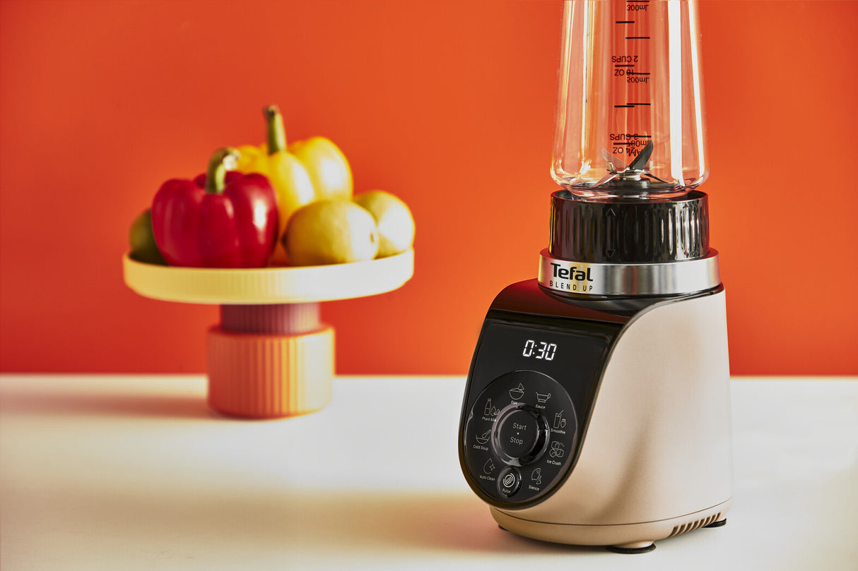 Tefal Blend Up BL190AF0 blender 0,85 L Bordplade blender 1000 W Beige, Sort, Transparent