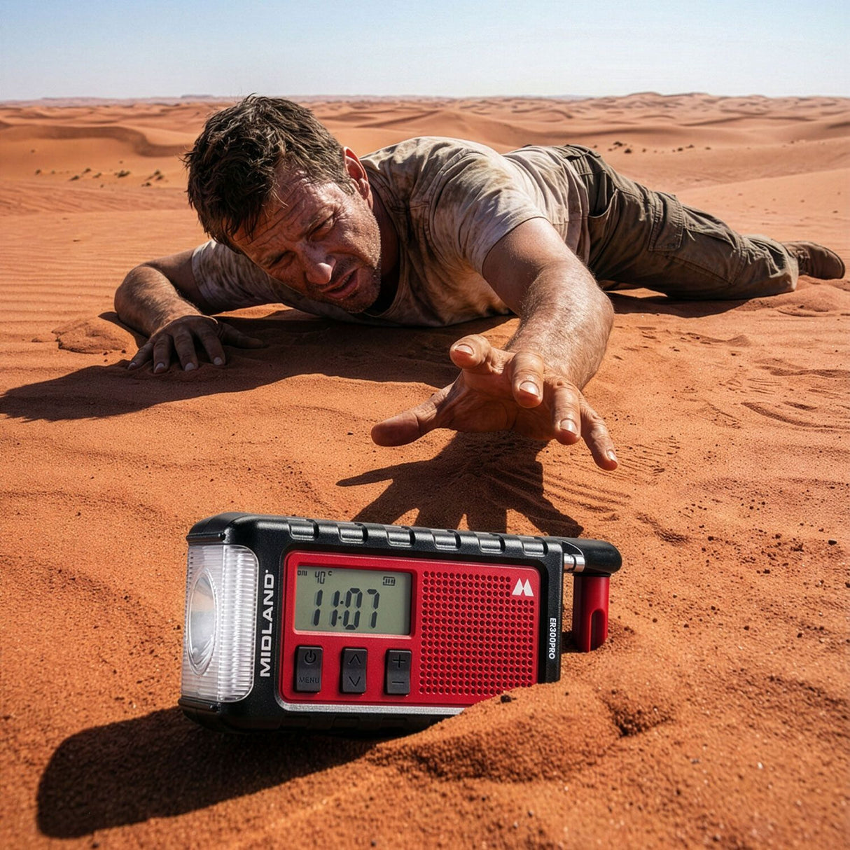 Midland ER 300 Pro Lithium-Ion (Li-Ion) 10000 mAh Sort, Rød