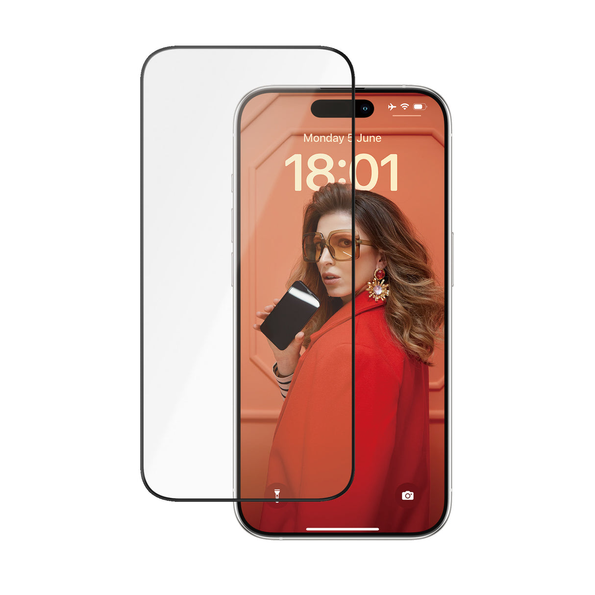 PanzerGlass ® Ceramic Skærmbeskyttelse iPhone 15 Pro | Ultra-Wide Fit m. EasyAligner
