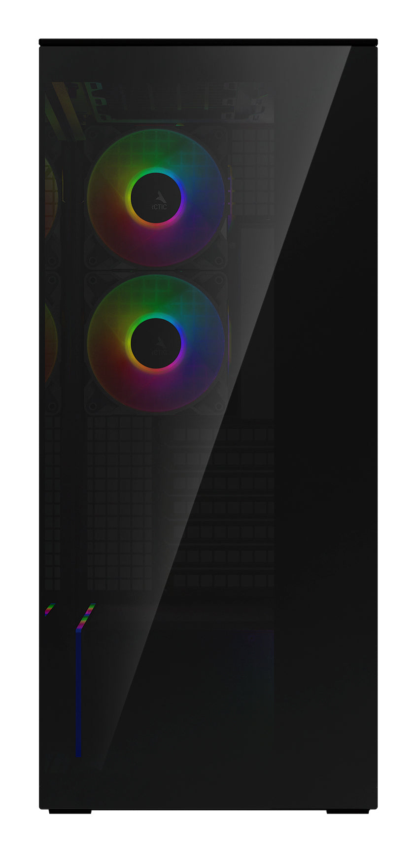 Arctic Xtender Case Black Tårn Udvidet ATX Ingen strømforsyning Glass Sort