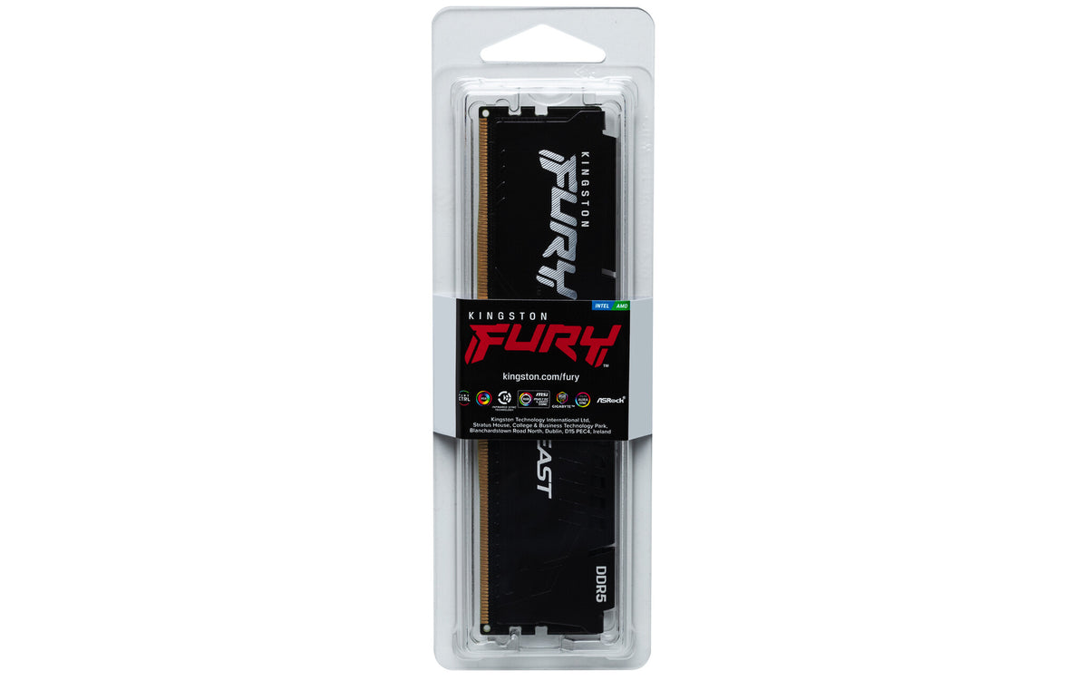 Kingston Technology FURY Beast 16GB 6000MT/s DDR5 CL30 DIMM Black EXPO