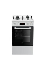 Beko FSE52321DWD komfur og ovn Fritstående komfur Gas Gaskomfur Hvid