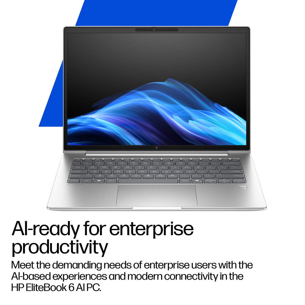 HP EliteBook 6 G1i AI PC Intel Core Ultra 5 225U Laptop 35,6 cm (14") WUXGA 16 GB DDR5-SDRAM 512 GB SSD Wi-Fi 7 (802.11be) Windows 11 Pro Sølv