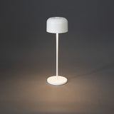 Konstsmide Lille hvid bordlampe portable