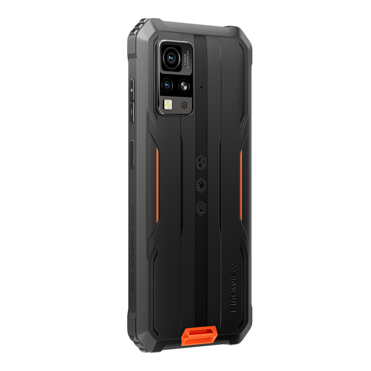 Blackview BV4800 PRO 16,7 cm (6.56") Dual SIM Android 14 4G 4 GB 128 GB 5180 mAh Sort, Orange
