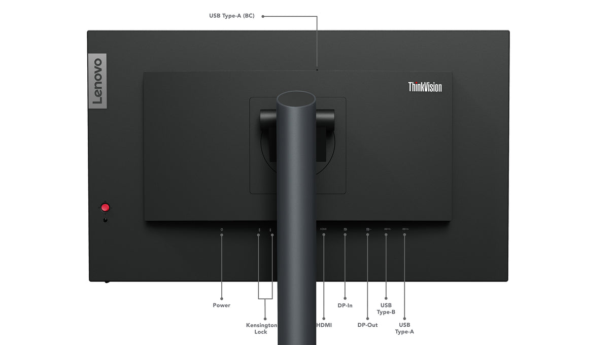 Lenovo ThinkVision P24q-30 LED display 60,5 cm (23.8") 2560 x 1440 pixel Quad HD Sort