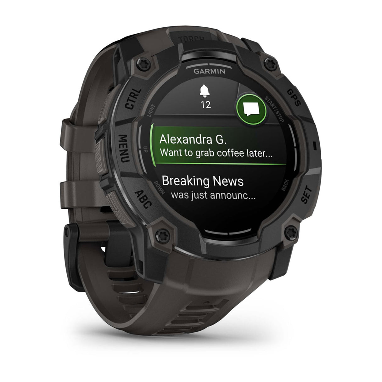 Garmin Instinct 3 AMOLED 3,3 cm (1.3") 50 mm Digital 416 x 416 pixel Berøringsskærm Sort GPS (satellit)