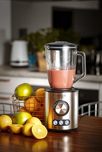 Adler AD 4078 blender Bordplade blender 1700 W Sort, Rustfrit stål, Transparent