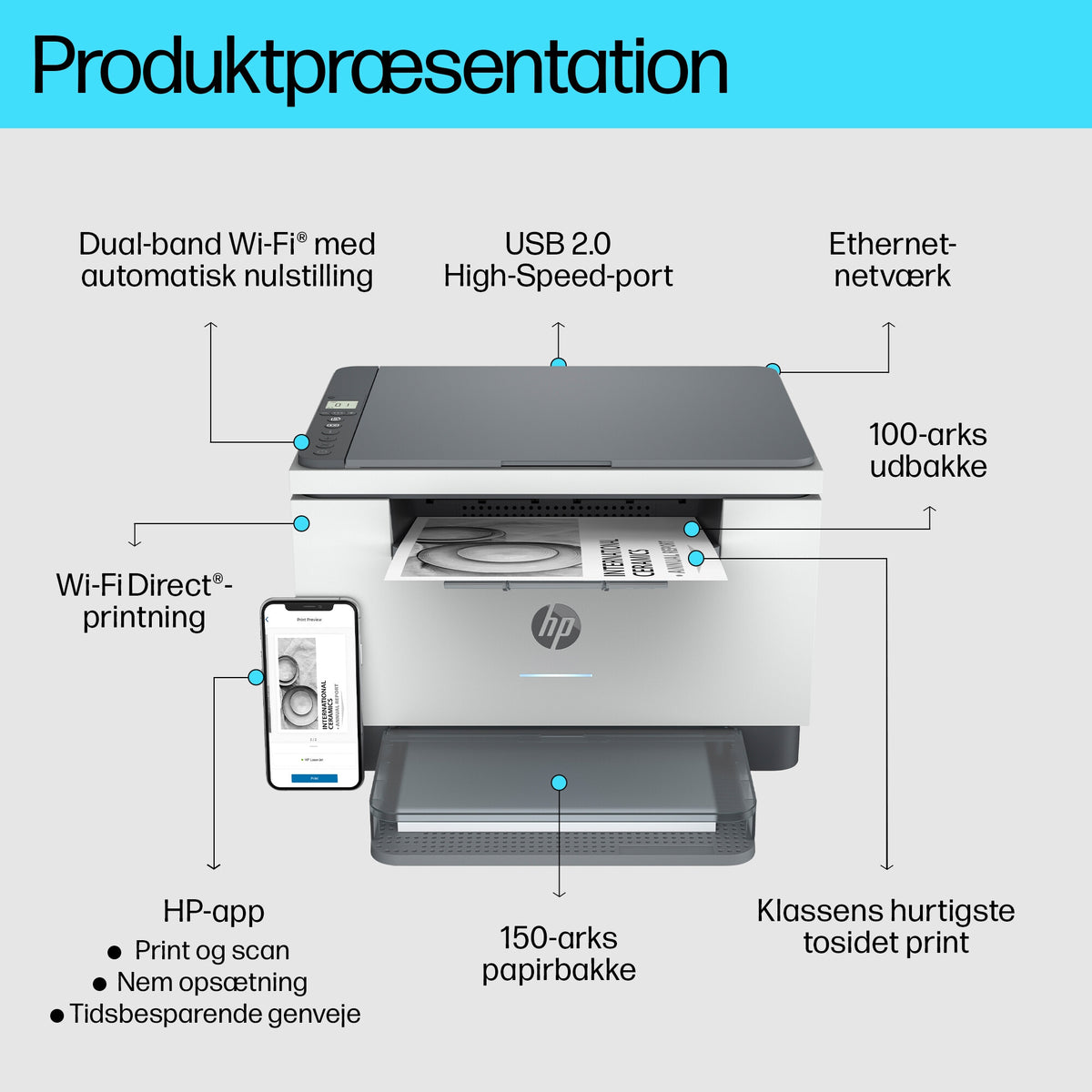 HP LaserJet MFP M234dw Printer