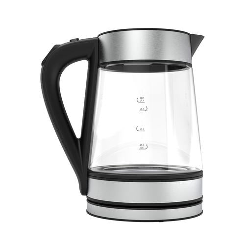 AENO EK1S elkedel 1,7 L 2200 W Sort, Sølv, Transparent