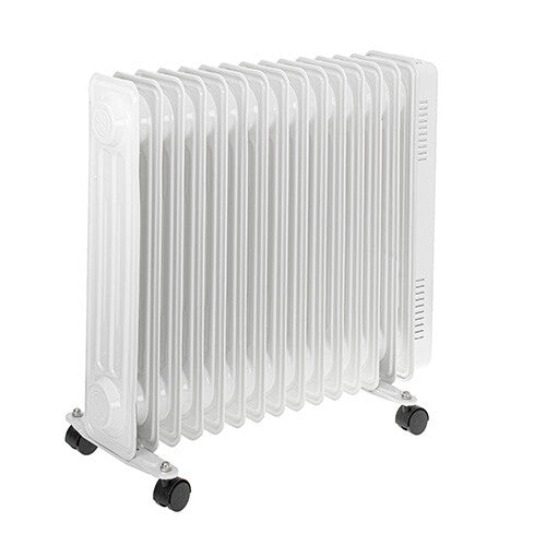 Adler AD 7819 electric space heater Indoor White 2500 W Oil electric space heater