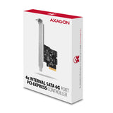 Axagon PCES-SA4X4 interface-kort/adapter Intern SATA