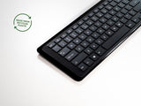 Mousetrapper Type Mini Wireless tastatur Universel USB + RF Wireless + Bluetooth QWERTY Nordisk Sort