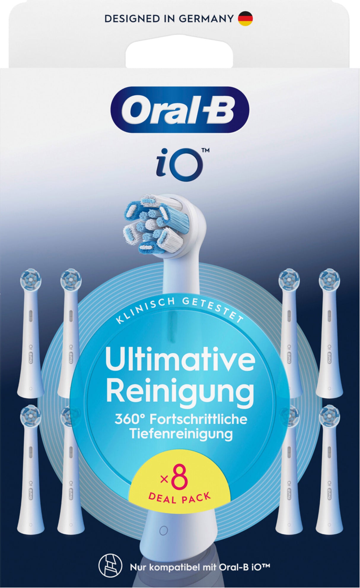 Oral-B 8700216778541 børstehoved til elektrisk tandbørste 8 stk Hvid