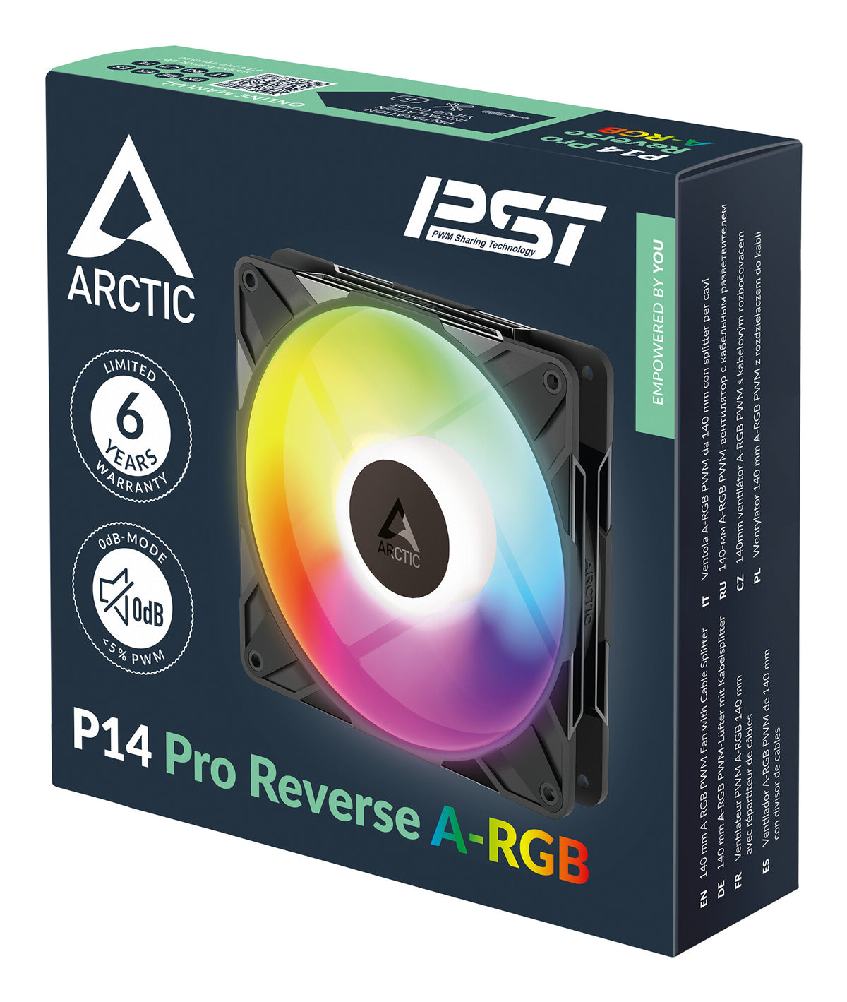ARCTIC Freezer P14 Pro Reverse A-RGB Computerkabinet Ventilator 14 cm Sort 1 stk
