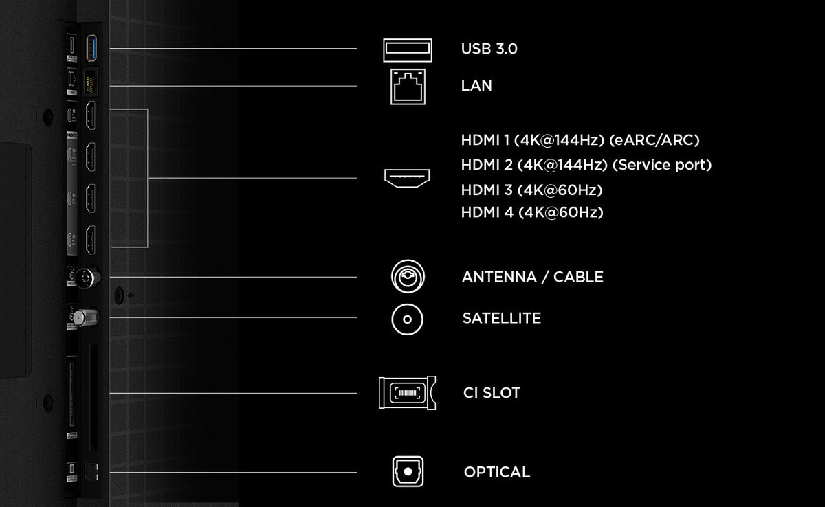 TCL C6K Pro 65C6K Pro 165,1 cm (65") 4K Ultra HD Smart TV Wi-Fi Sort 1000 cd/m²