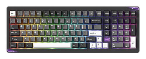 Akko Gem 02 VIA keyboard Gaming USB + RF Wireless + Bluetooth QWERTY US English Black