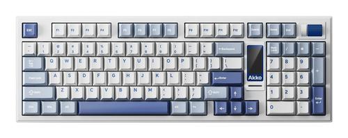 Akko Glacier 5098B keyboard Gaming USB + RF Wireless + Bluetooth QWERTY US English White